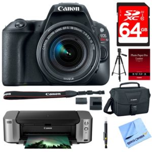 Canon EOS Rebel SL2 24MP DSLR Camera w/ Lens + PRO100 Mail In Printer Bundle